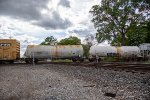 A mixed freight clatters across the NS Diamonds